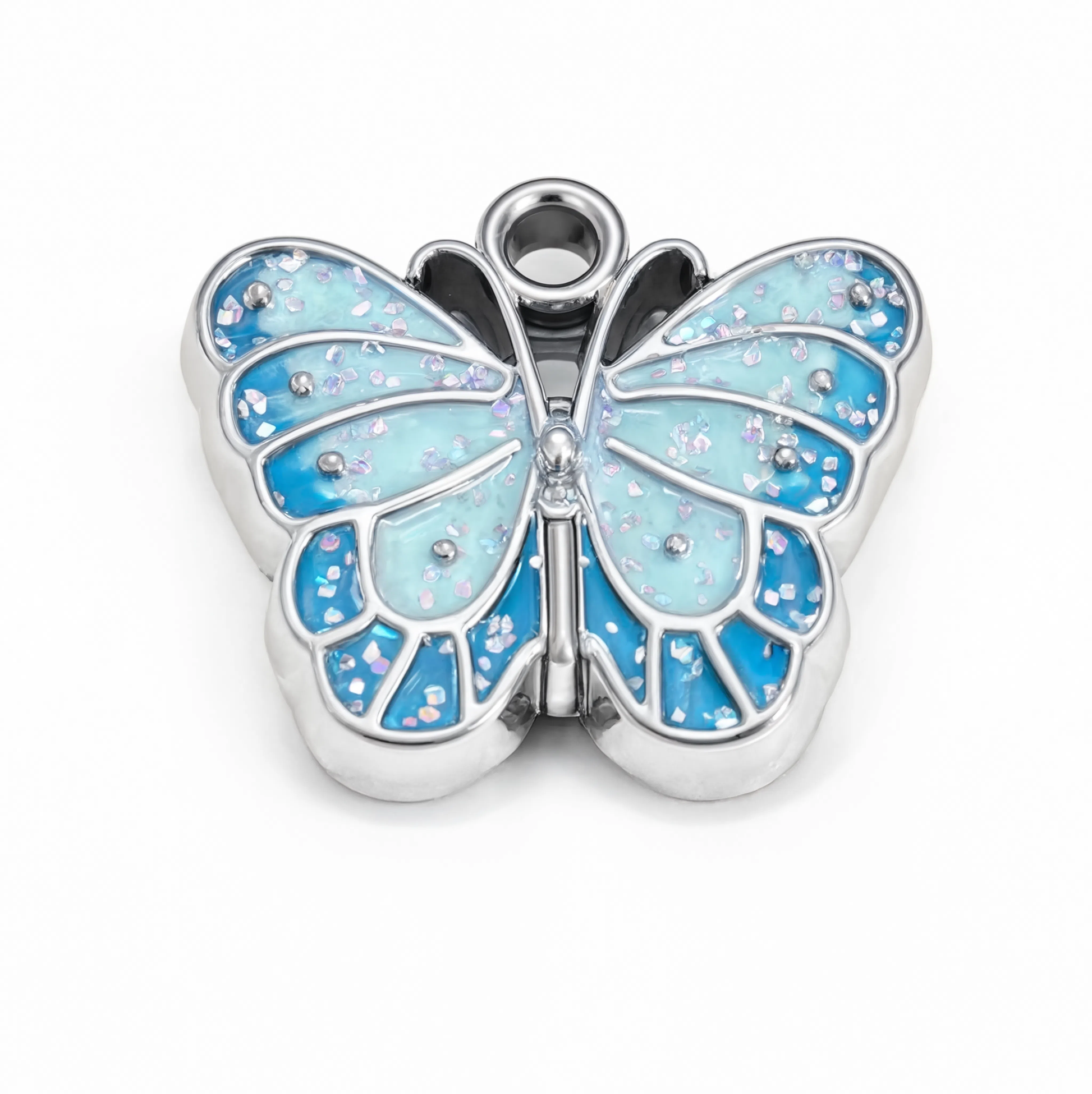 Butterfly Blue Charm Silver — product view
