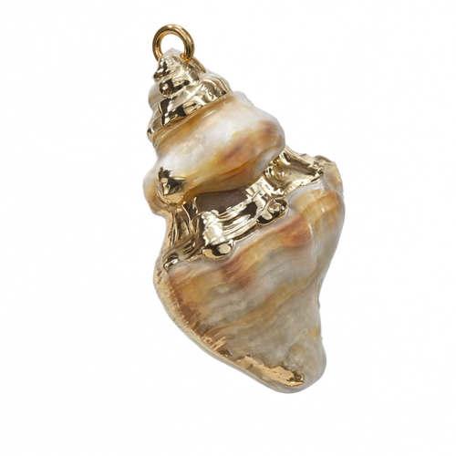 Conch Shell Charm Gold — product view