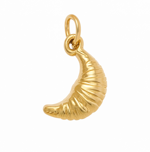 Croissant Charm Gold — product view