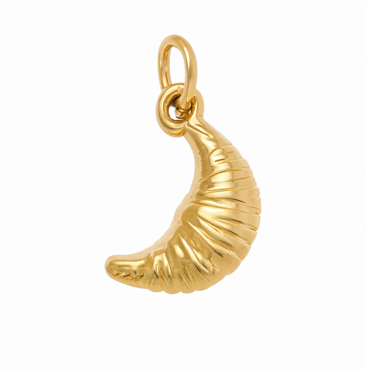 Croissant Charm Gold — product view