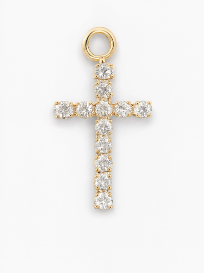 Cross Charm Gold — product view