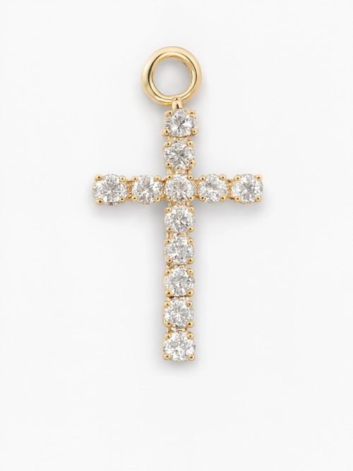 Cross Charm Gold — product view