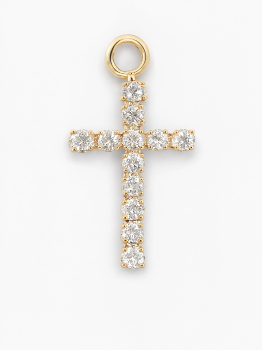 Cross Charm Gold — product view