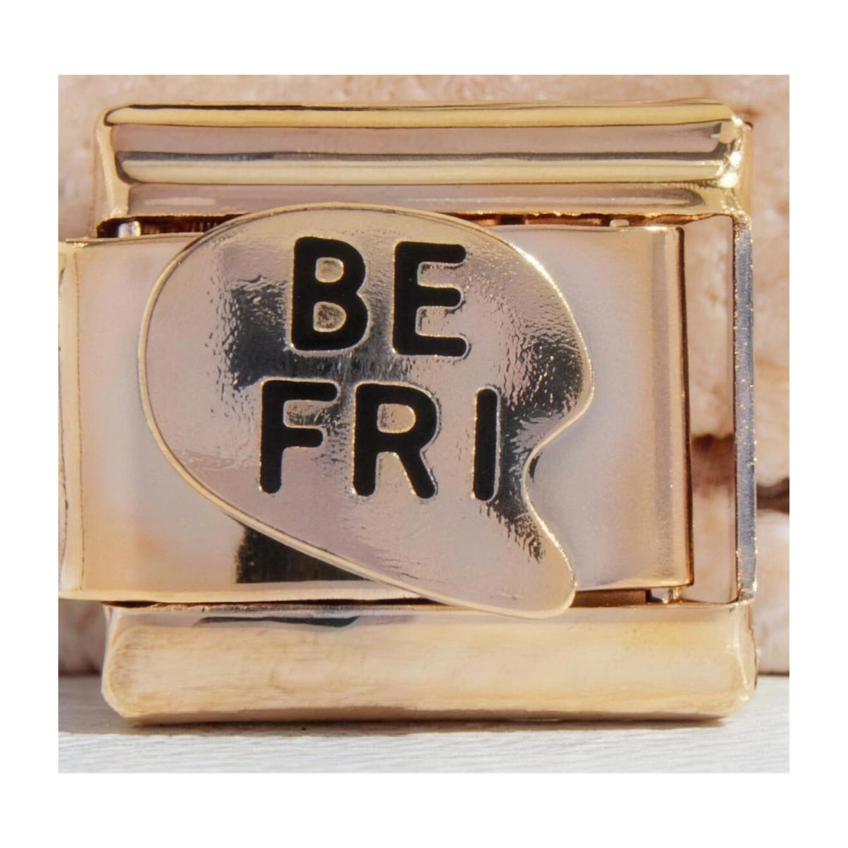 BE FRI Best Friends Italian charm in gold - Barcelona souvenir
