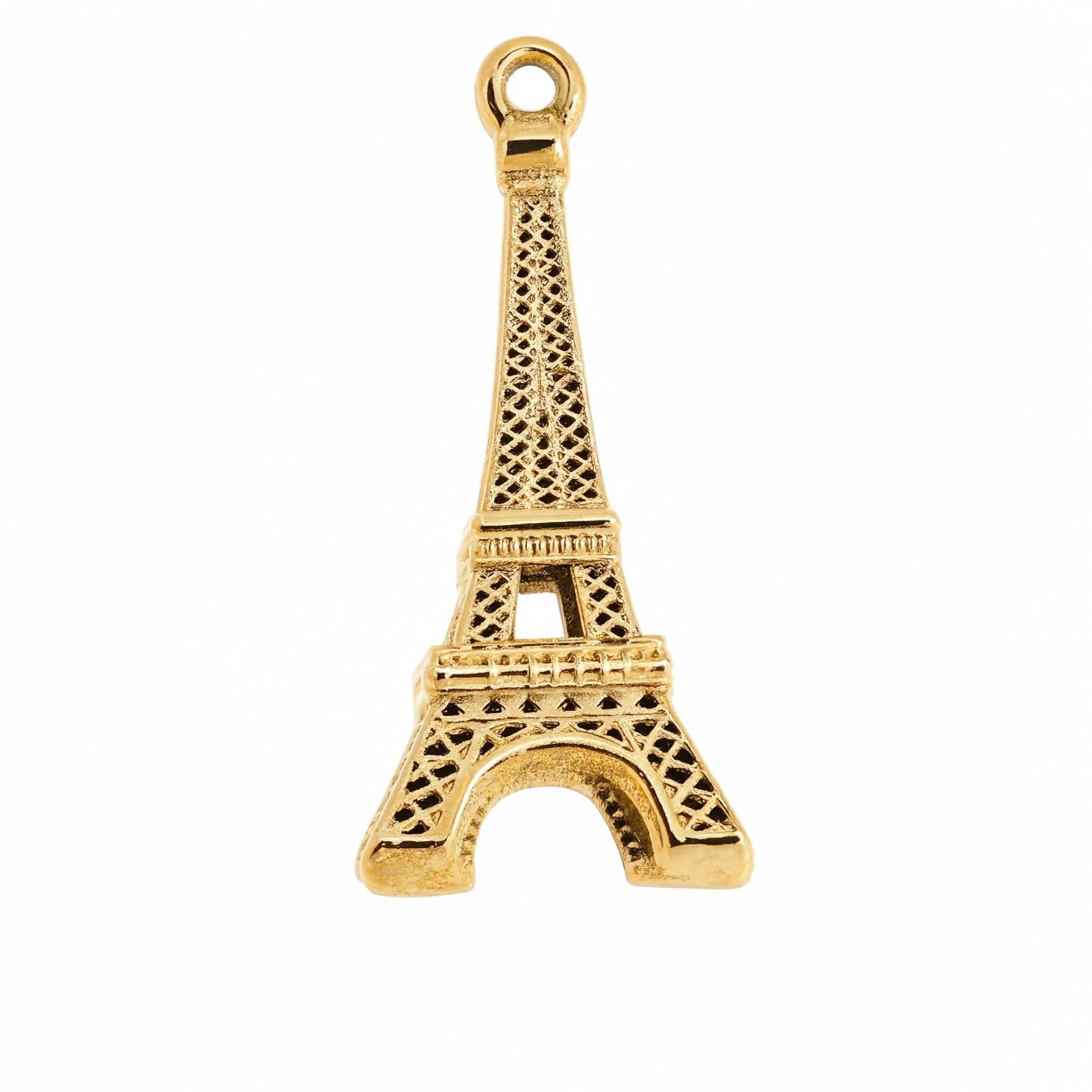Eiffel Tower Charm Gold — product view