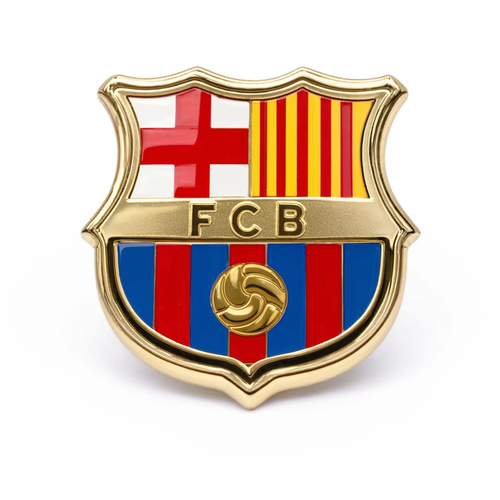 FCB Crest Charm Gold — product view