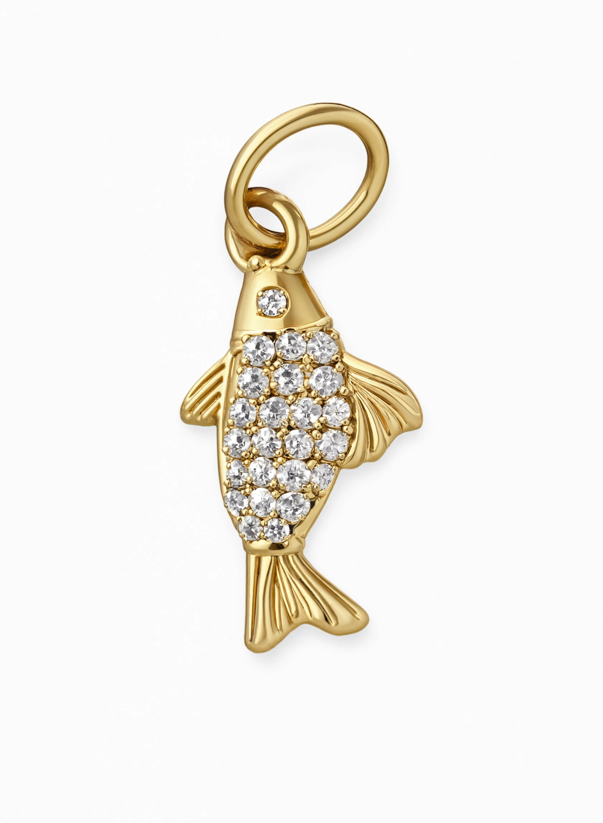 Fish Charm Gold — product view