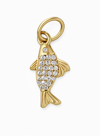 Fish Charm Gold — product view