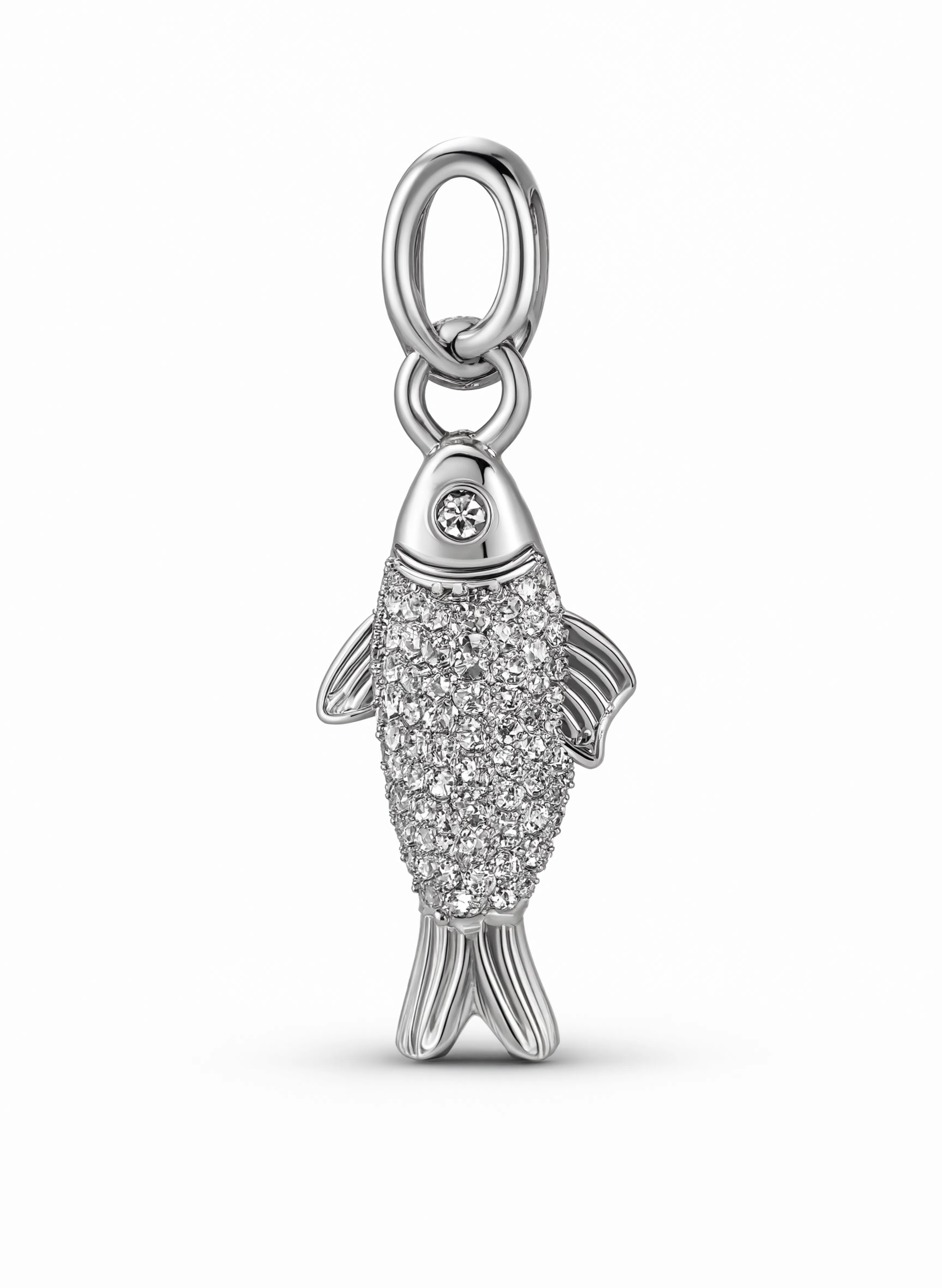 Fish Charm Silver — product view