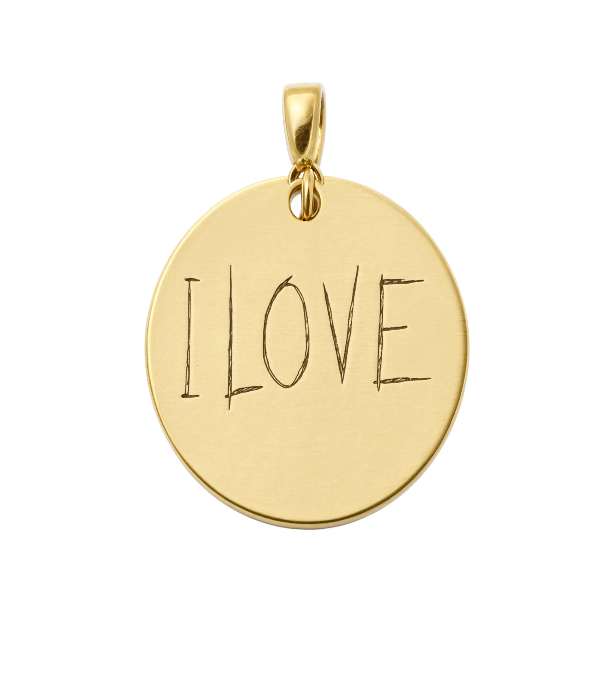 I Love Charm Gold — product view