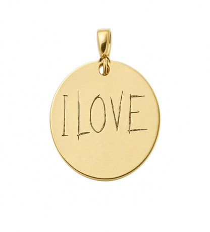 I Love Charm Gold — product view