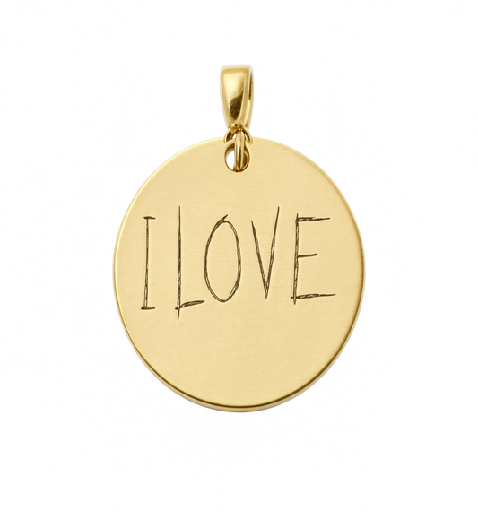 I Love Charm Gold — product view