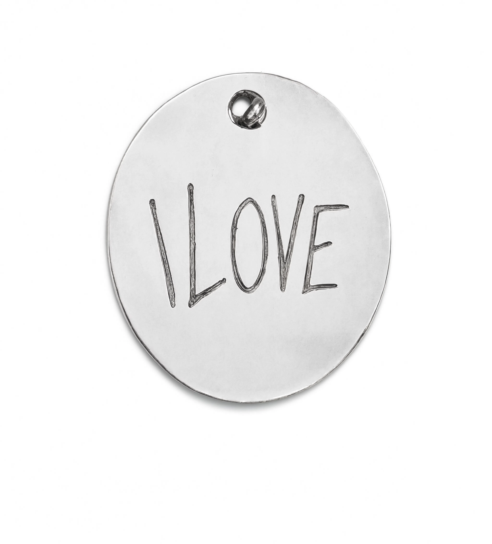 I Love Charm Silver — product view