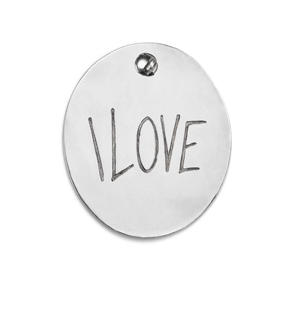 I Love Charm Silver — product view