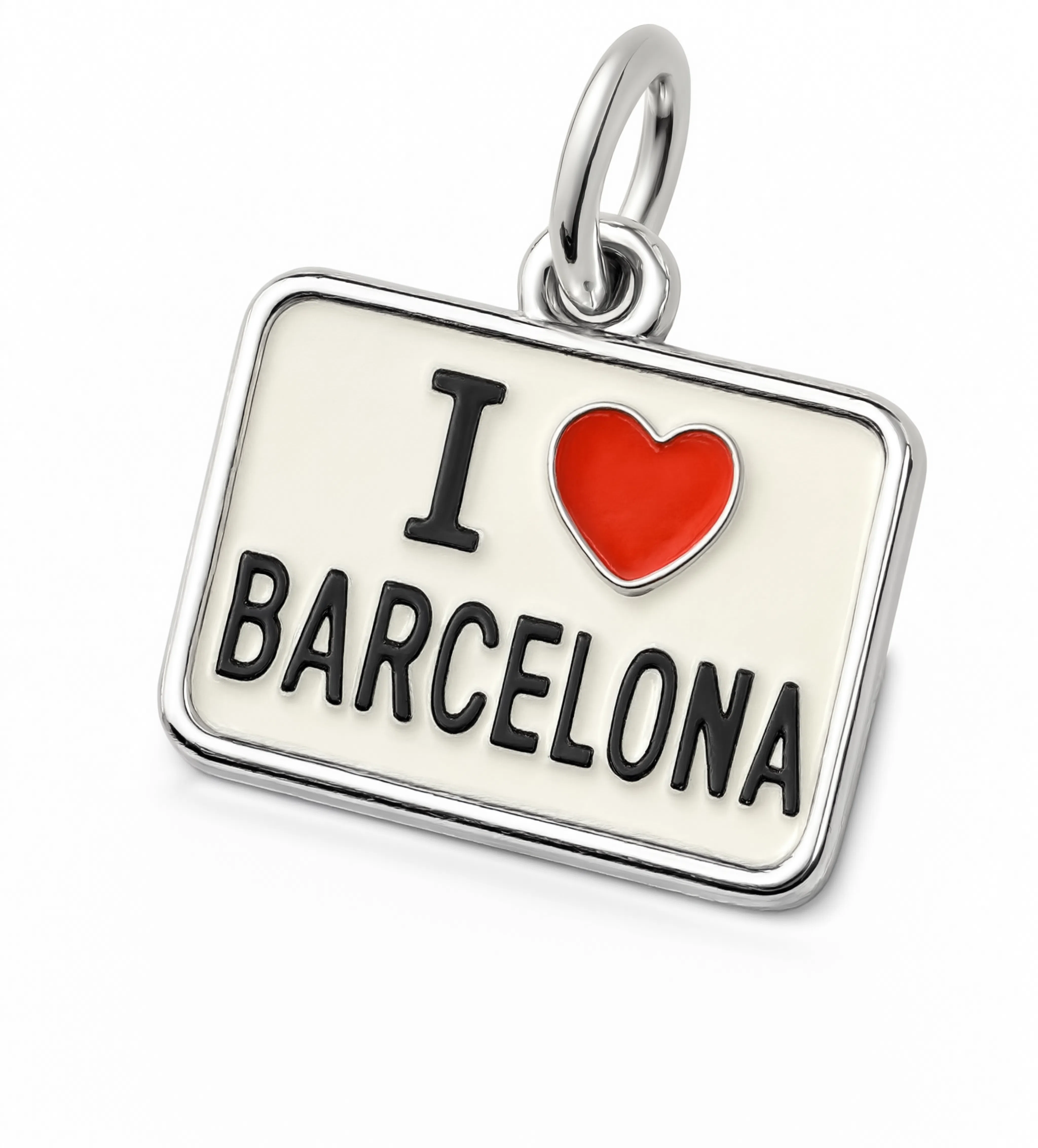 I Love BCN Charm Silver