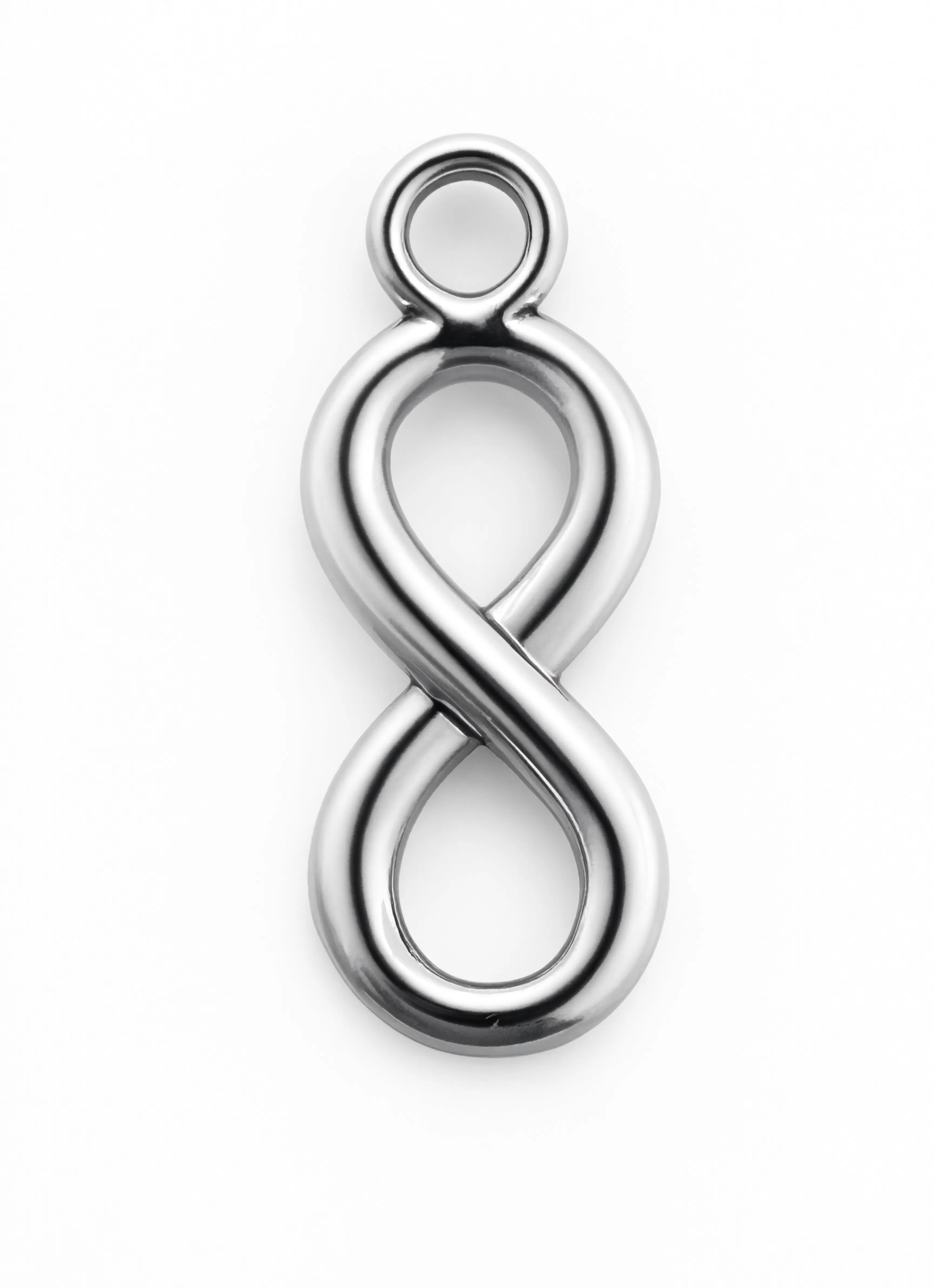 Infinity Plain Charm Silver — product view