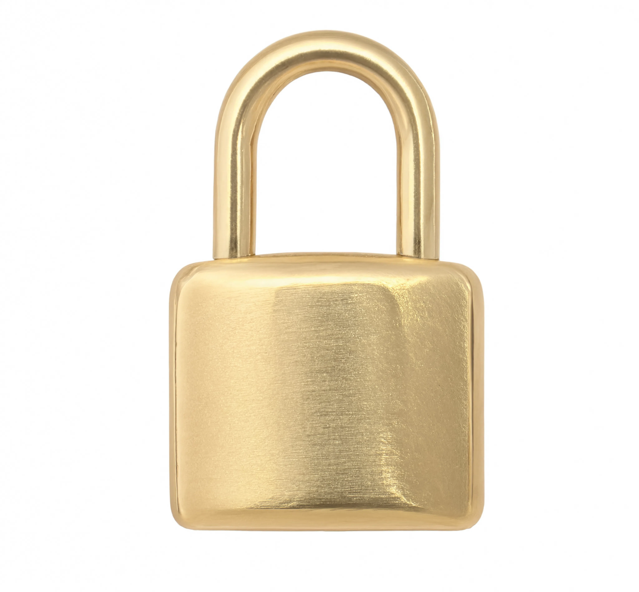 Padlock Charm Gold