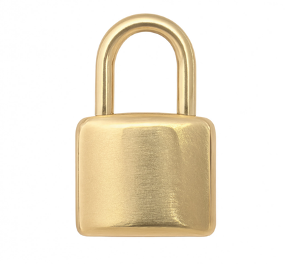 Padlock Charm Gold