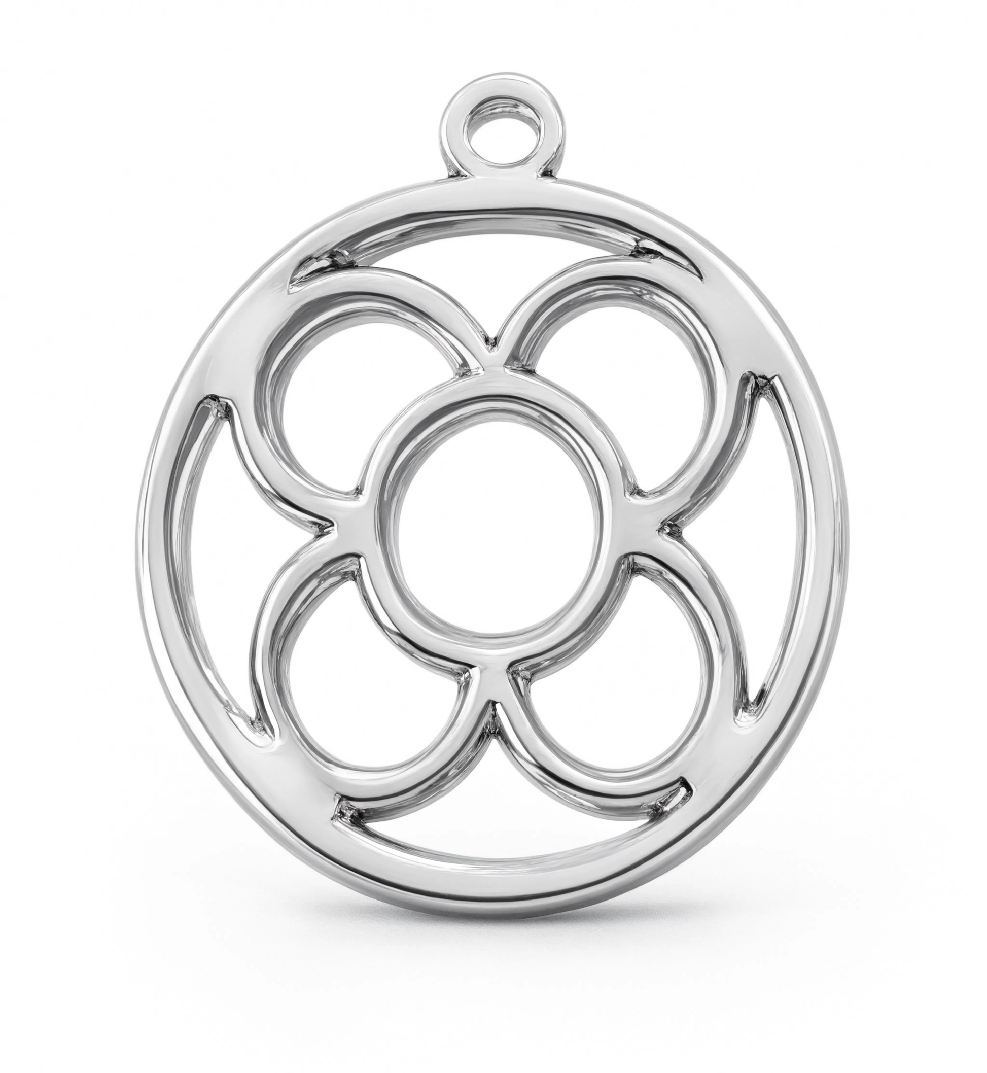 Panot Round Charm Silver — product view