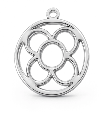 Panot Round Charm Silver — product view