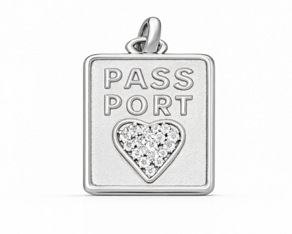 Passport Charm Silver