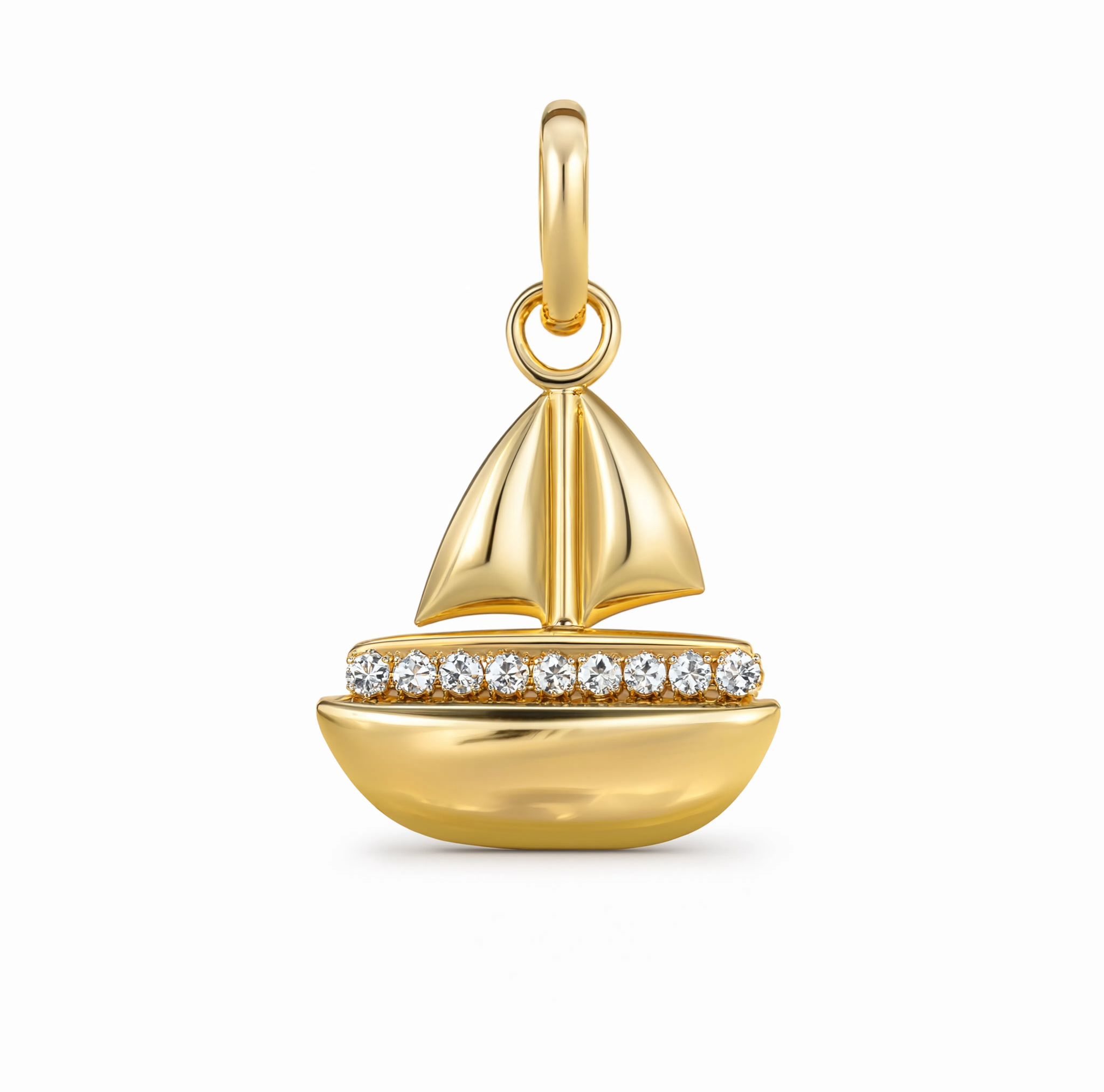 Sailboat Charm Gold