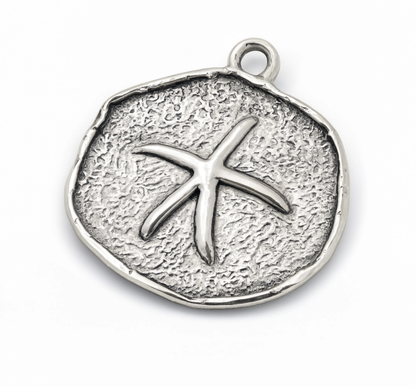 Sand Dollar Charm Silver