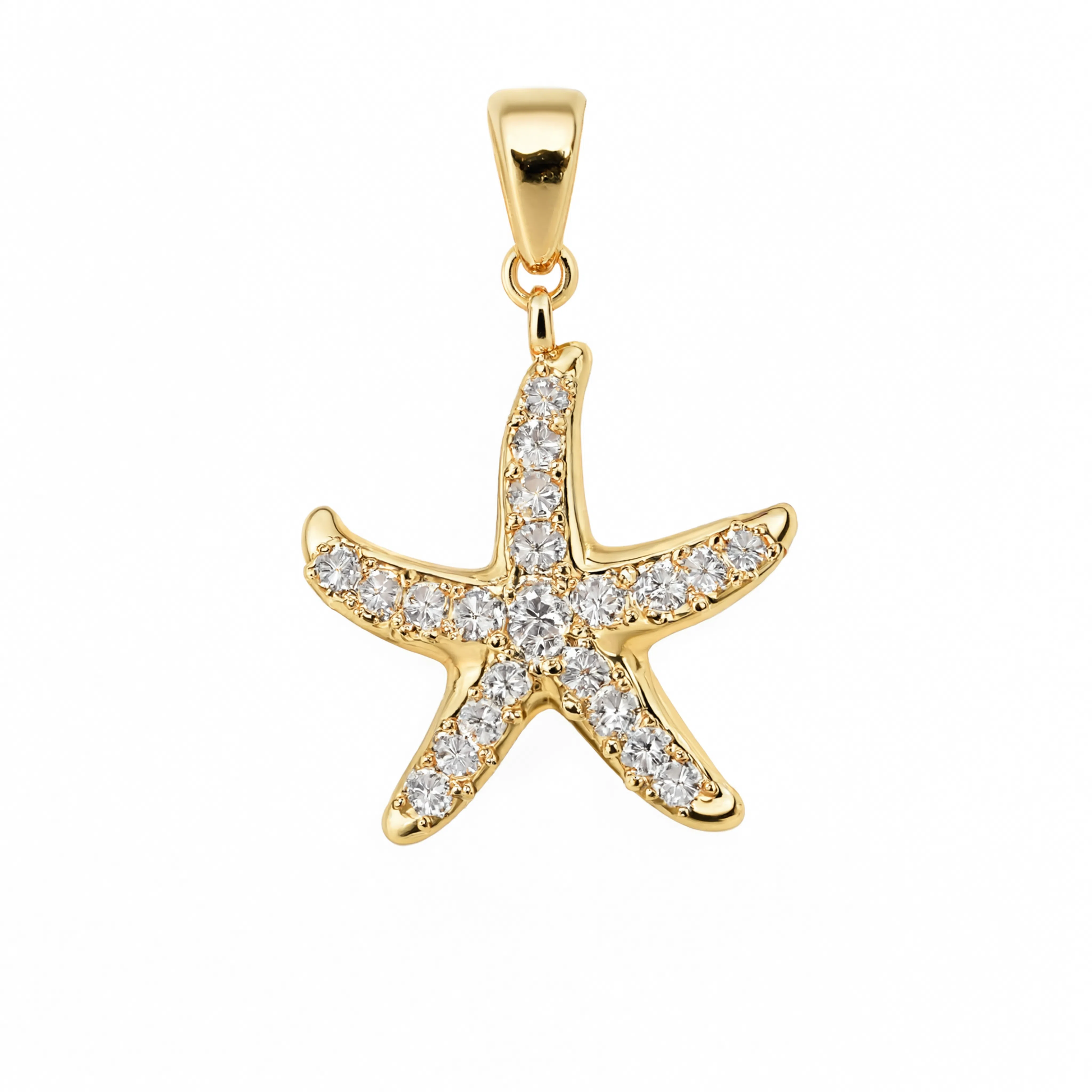 Starfish Charm Gold