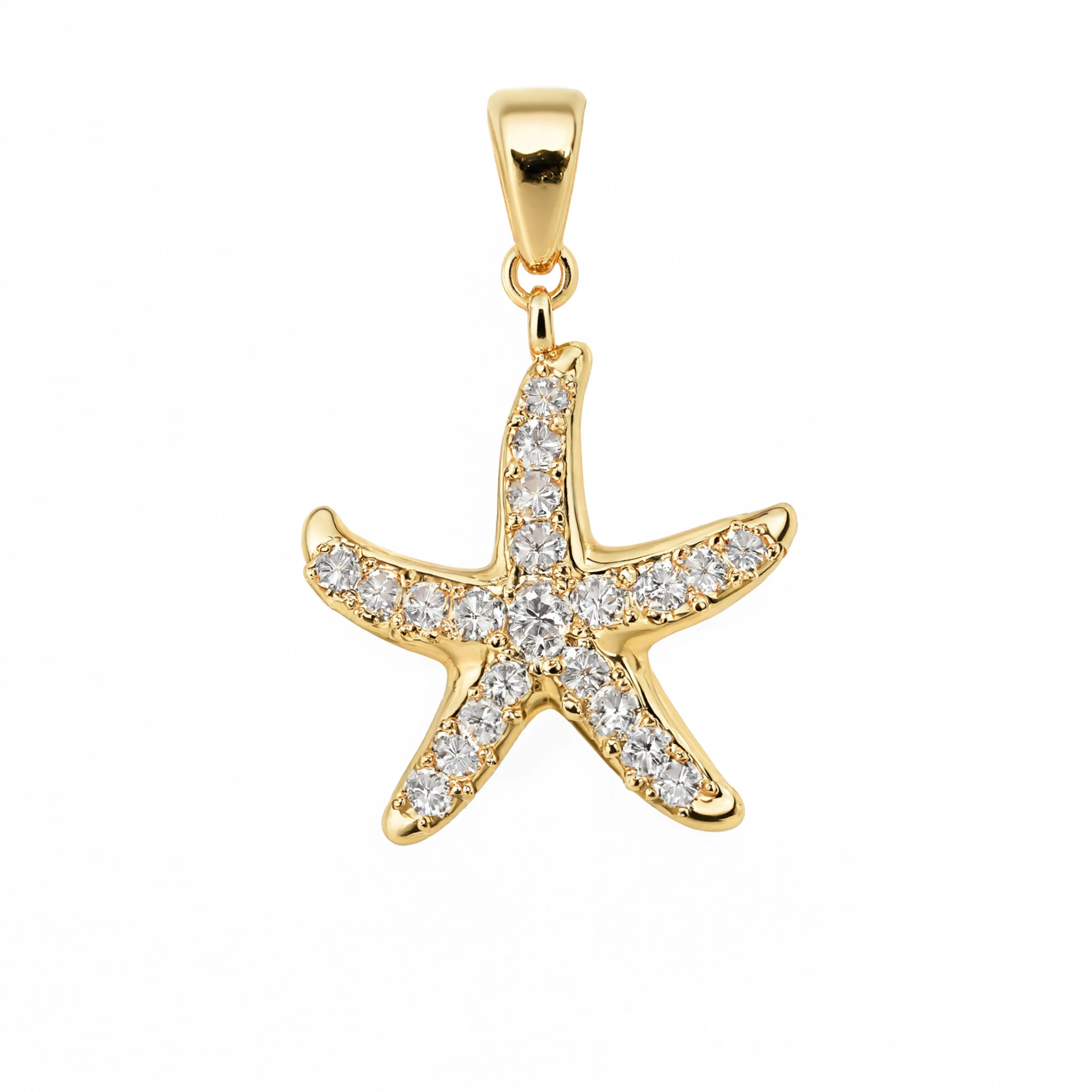 Starfish Charm Gold