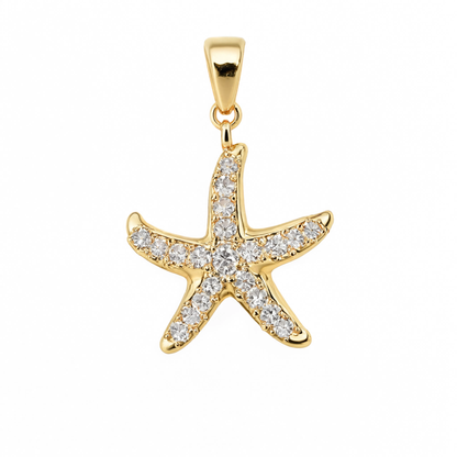 Starfish Charm Gold