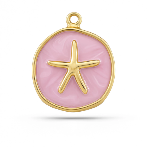 Starfish Pink Charm Gold — product view