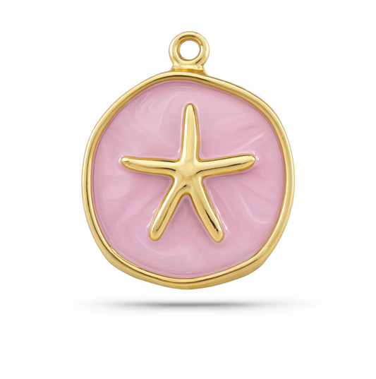 Starfish Pink Charm Gold — product view
