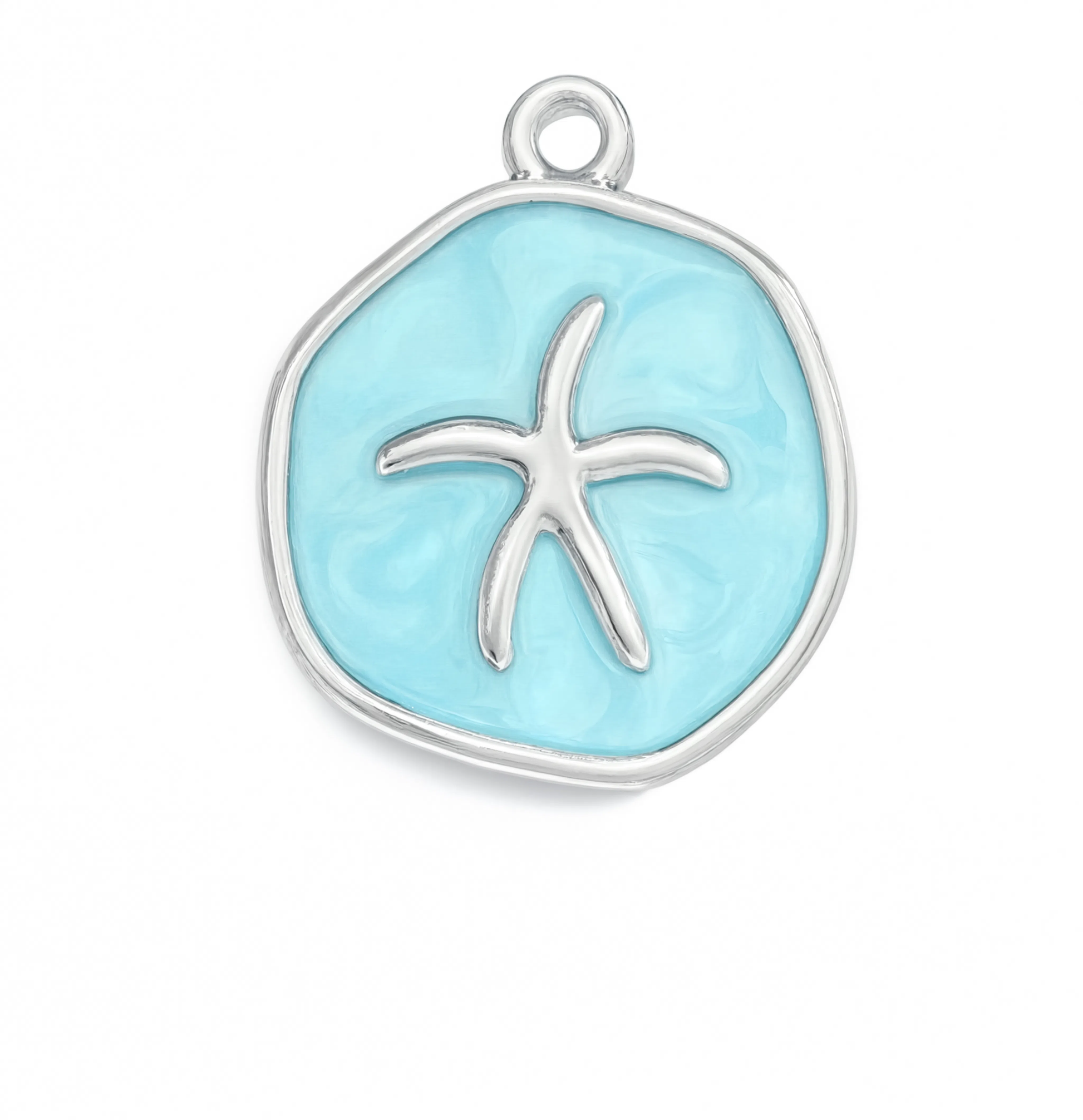 Starfish Turquoise Charm Silver — product view