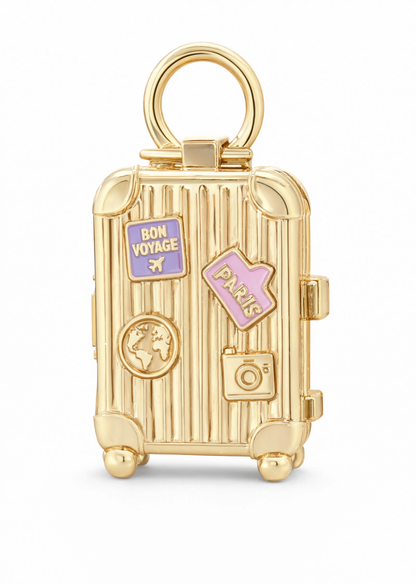 Suitcase Charm Gold — product view