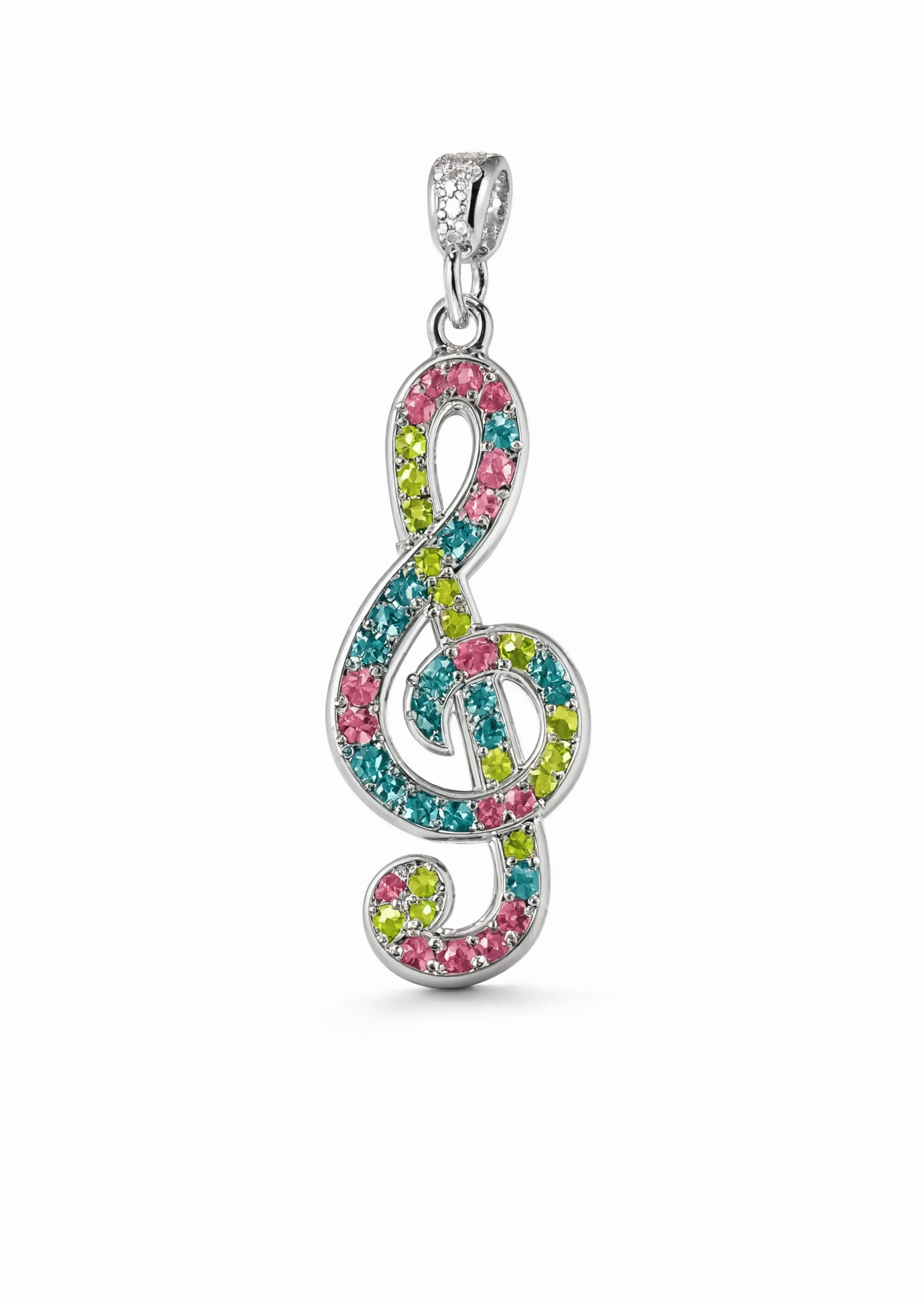 Treble Clef Charm Silver — product view