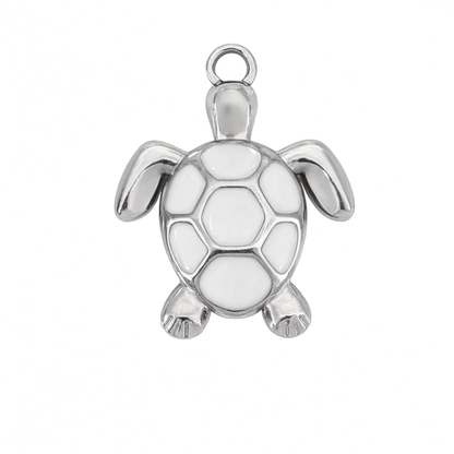 Turtle Charm Silver