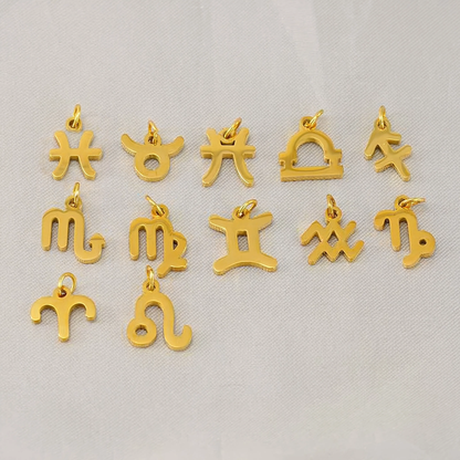 Zodiac Charm Gold