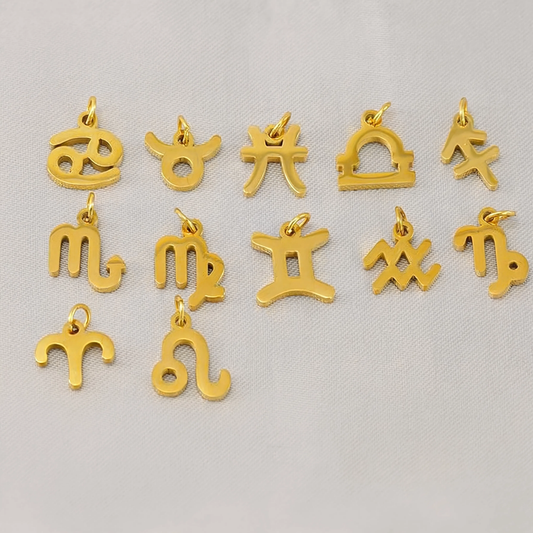 Zodiac Set Charm Gold